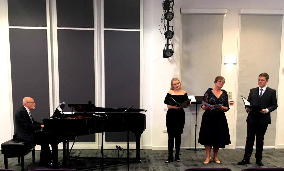 Roy, Alice, Yvonne and Edward in rehearsal for Metropole